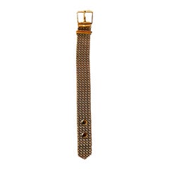 18k Gold Mesh Flexible Belt Buckle Ring