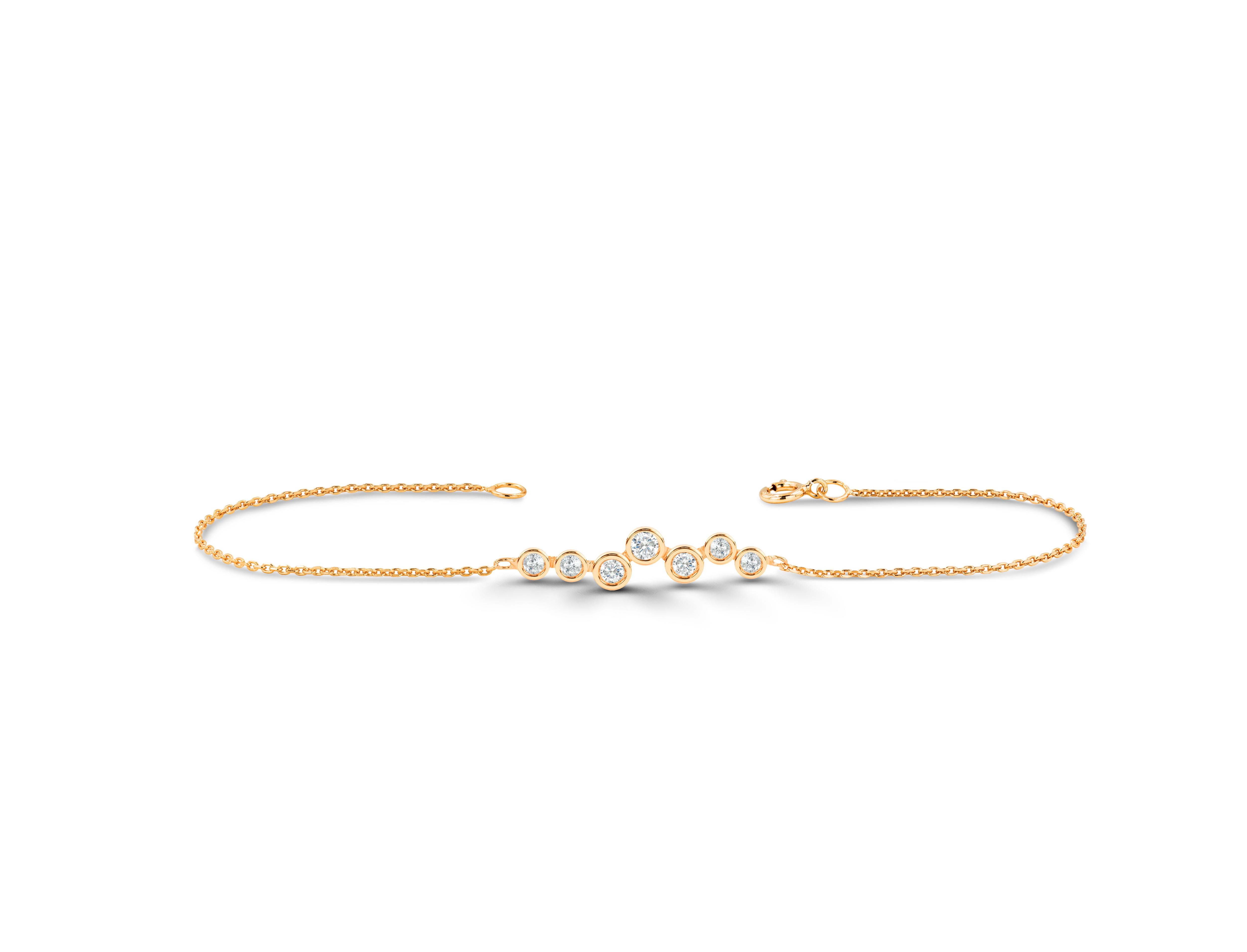 Bracelet de diamants en grappe / Bracelet de diamants sertis / Bracelet minimaliste en or / Bracelet unique de diamants superposés / Bracelet de diamants naturels véritables

Bracelet en forme de barre, bracelet en forme de grappe, grappe sertie,