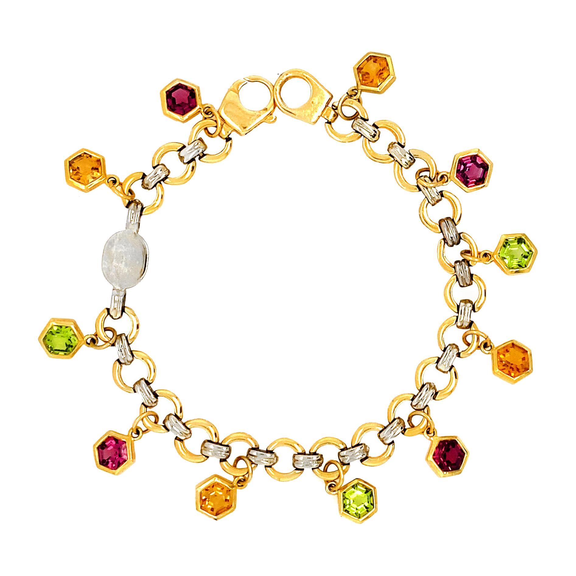 Lipten 18K GOLD STERLING SILVER HORSE HOOF BRACELET HORSESHOE at 1stDibs