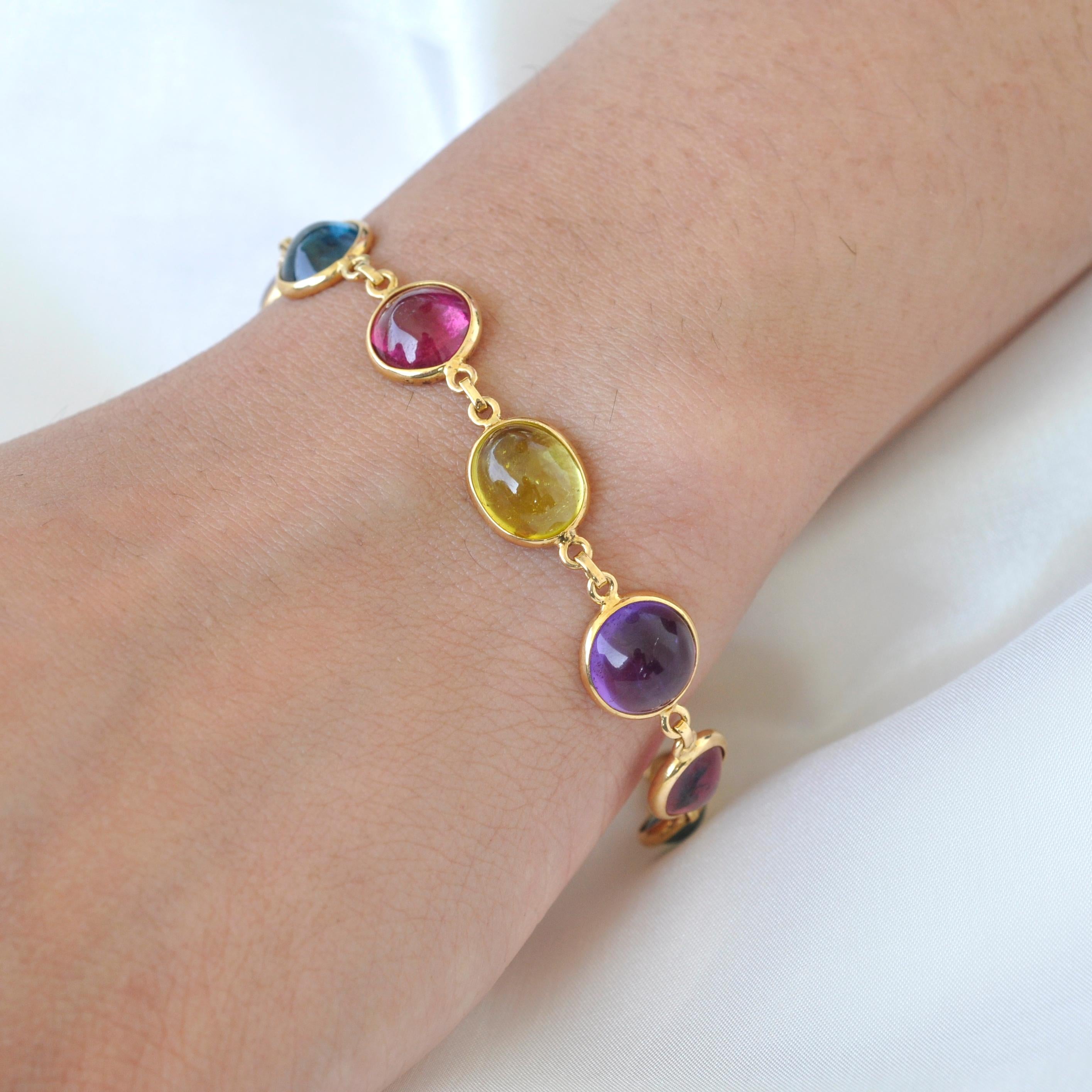 mixed gemstone bracelet