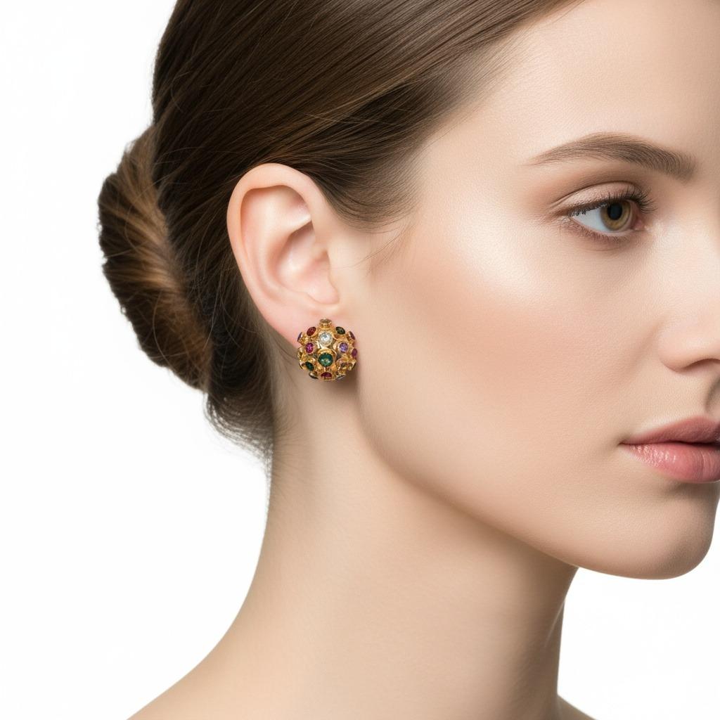 Modernista Set Sputnik con più pietre in oro 18 carati in vendita