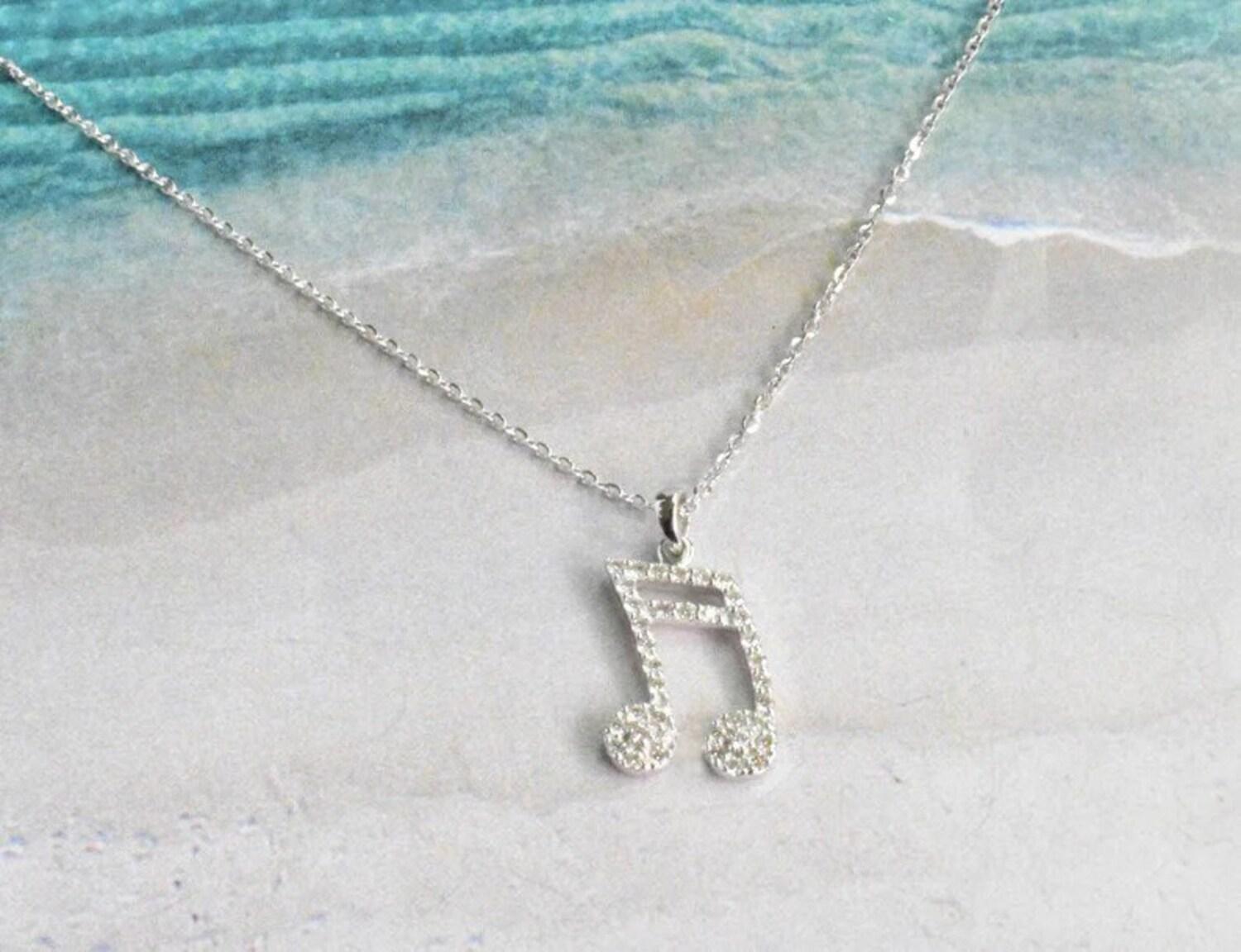music symbol necklace
