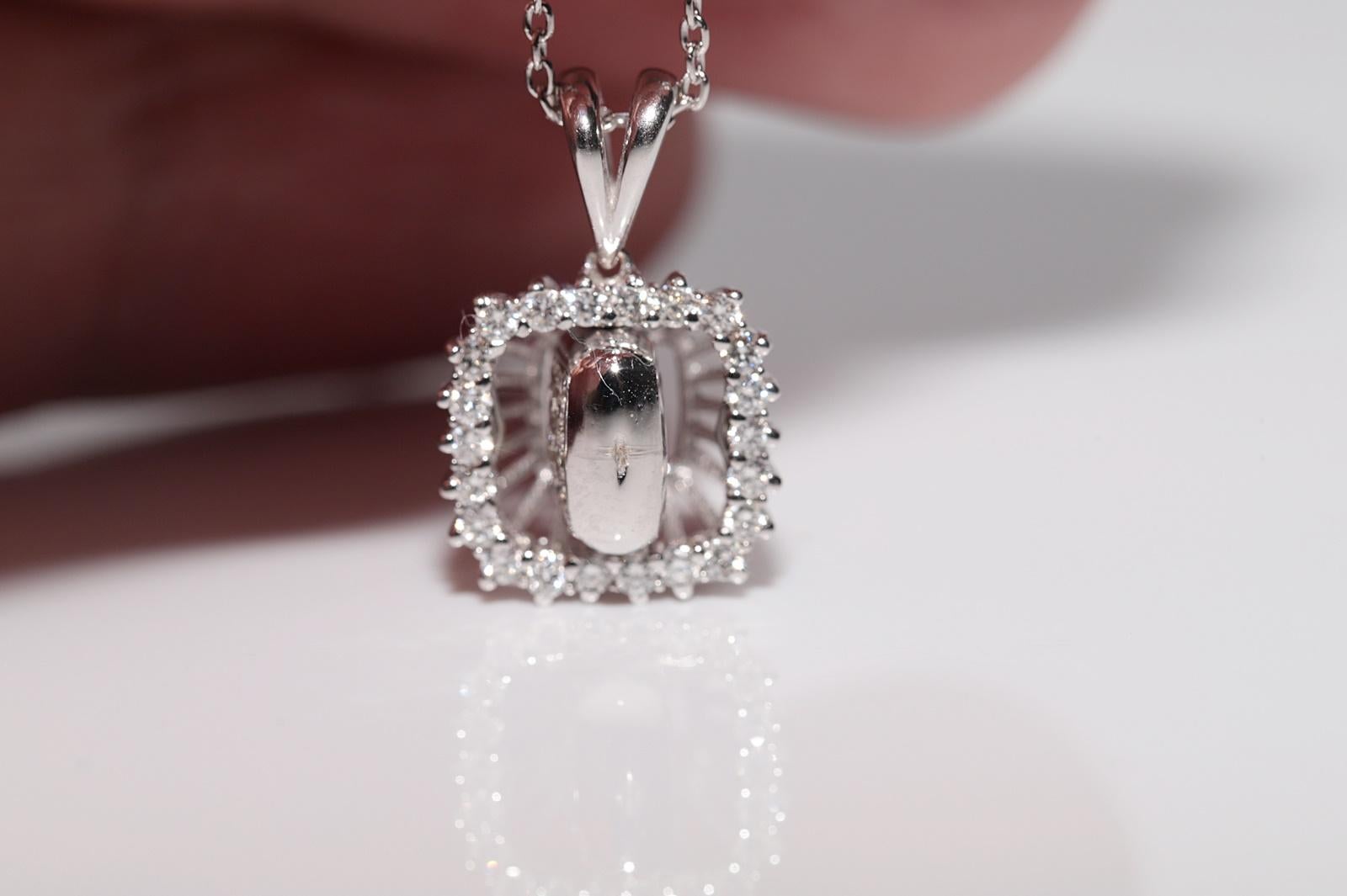 Collier à deux faces en or 18k orné de diamants naturels et de rubis taille baguette en vente 1