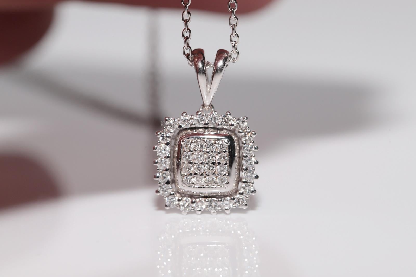 Collier à deux faces en or 18k orné de diamants naturels et de rubis taille baguette en vente 2