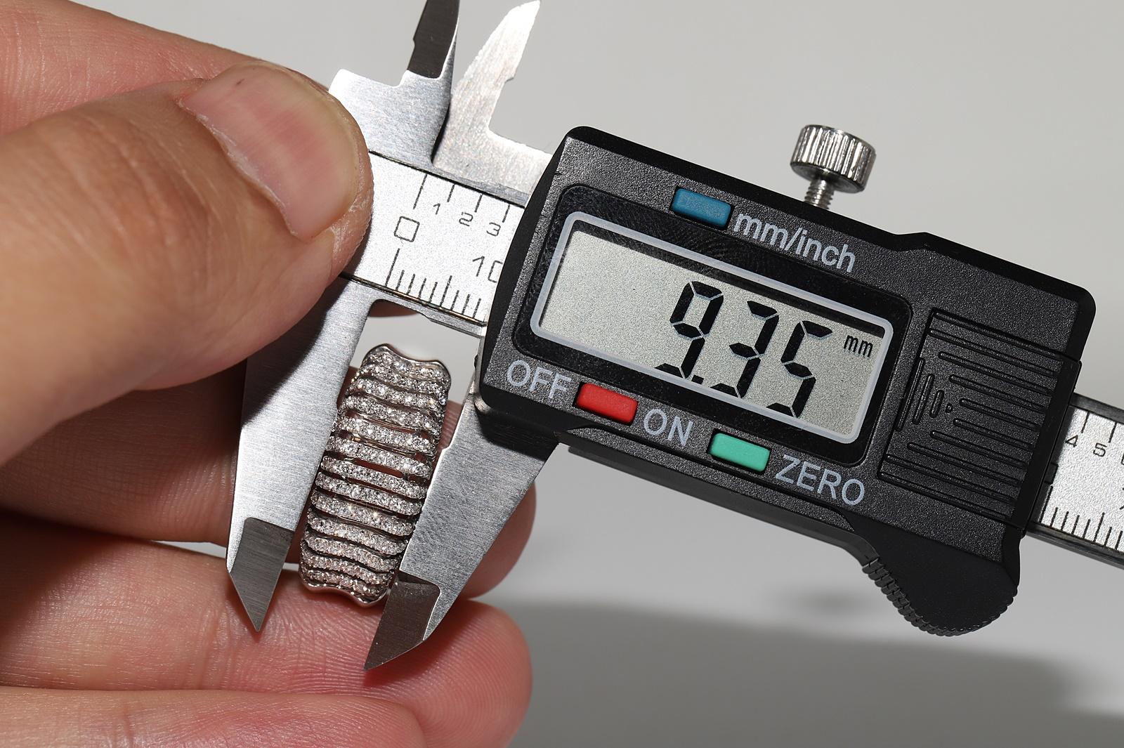 18 Karat Gold Natürlicher Diamant Dekorierter Ring Starker Ring im Angebot 9