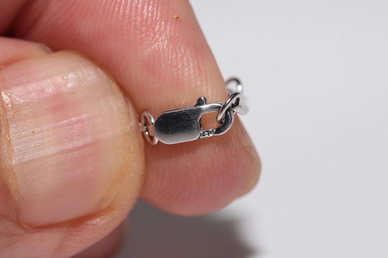 Collar Colgante Decorado con Diamantes Naturales Estilo Corazón de Oro de 18k en venta 5