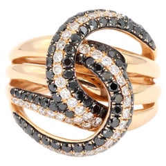 Bague en or blanc et jaune 18k avec diamant naturel