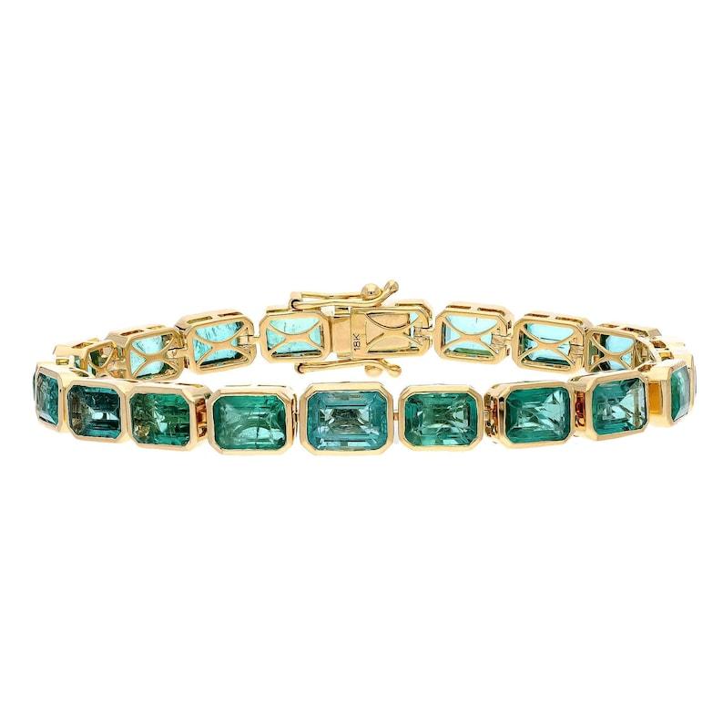 STONE DETAILS :

===============


❋ Stone : Emerald

❋ Stone Size : 7X5 MM Mix

❋ Stone Shape : Emerald Cut

❋ Stone Weight : 17.83 Cts

❋ Stone Type : Natural


METAL DETAILS :

===============


❋ Metal Purity : Solid 18K Gold

❋ Metal Color :