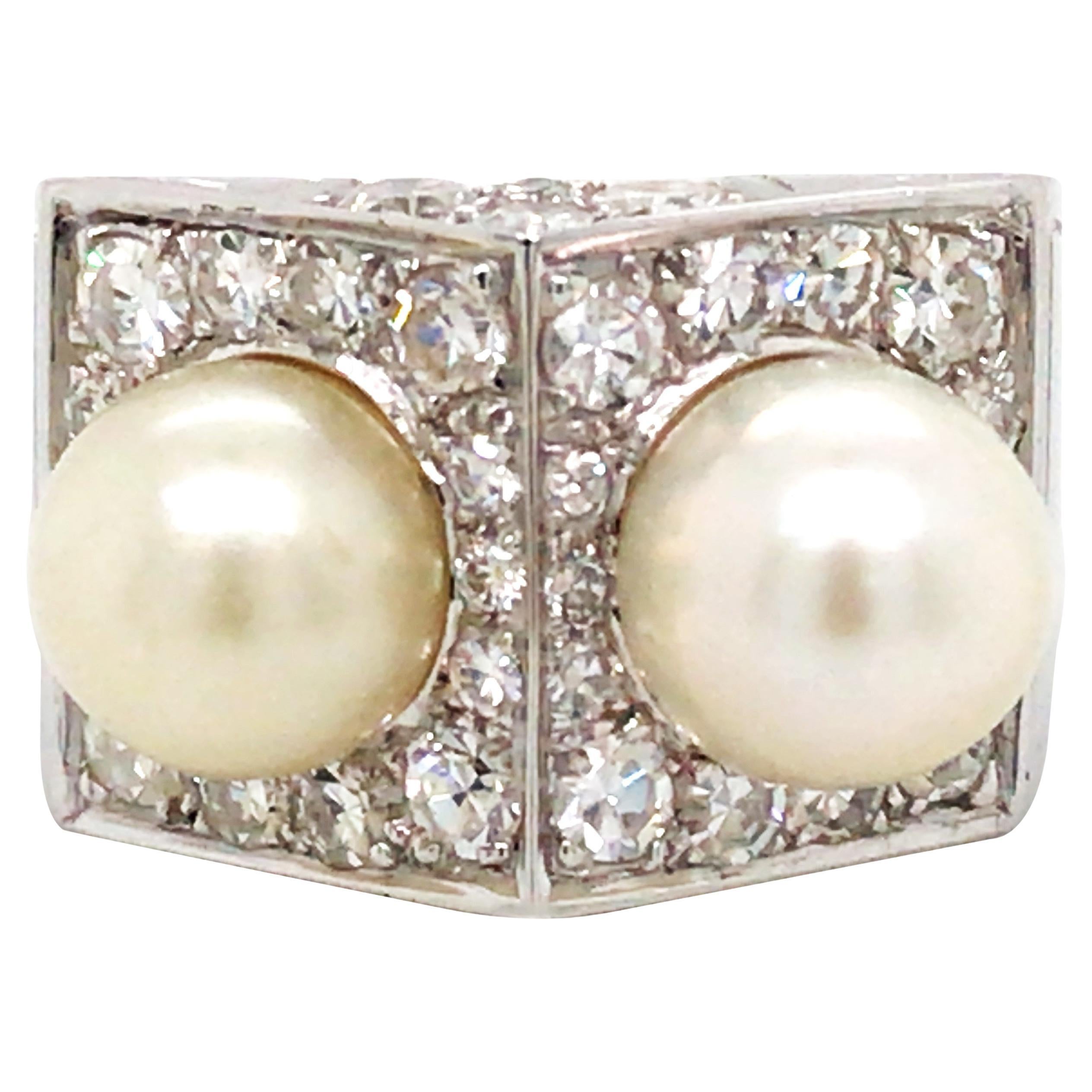 Anillo Diamante Perla Natural Oro 18K, LFG en venta
