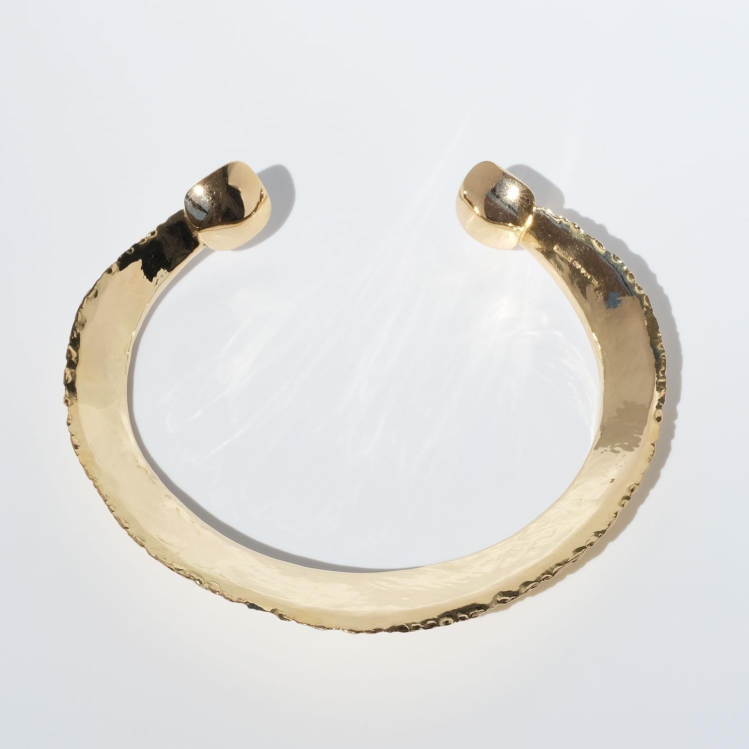 18k Gold Neck Ring by Swedish Master Claës Giertta Made Year 1968 For Sale 6