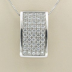 Collar y colgante de oro de 18k con diamantes talla brillante de hasta. 1,00ct 7,8 gramos