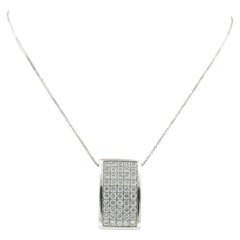 18k gold necklace and pendant with brilliant cut diamonds up to. 1.00ct 7.8 gram