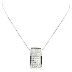 Collar y colgante de oro de 18k con diamantes talla brillante de hasta. 1,00ct 7,8 gramos