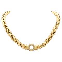 18k Gold Necklace with Diamonds