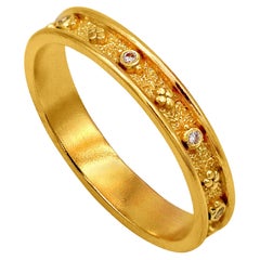 18k Gold Neoclassical Band Ring