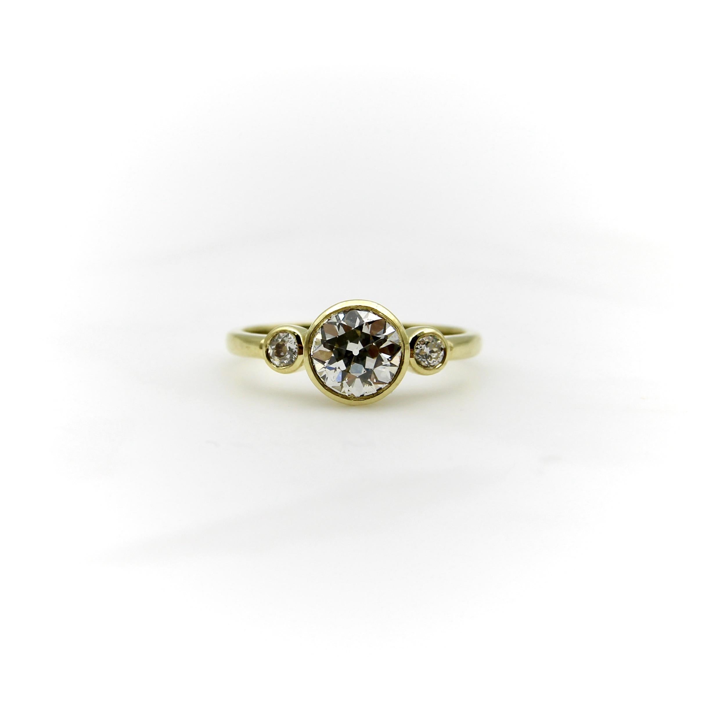 The design for this ring came into being when Kirsten’s Corner replicated a ring for one of our clients. The ring had belonged to her mother, but was damaged past the point of no return, so she wanted to replicate a version of the special piece. The
