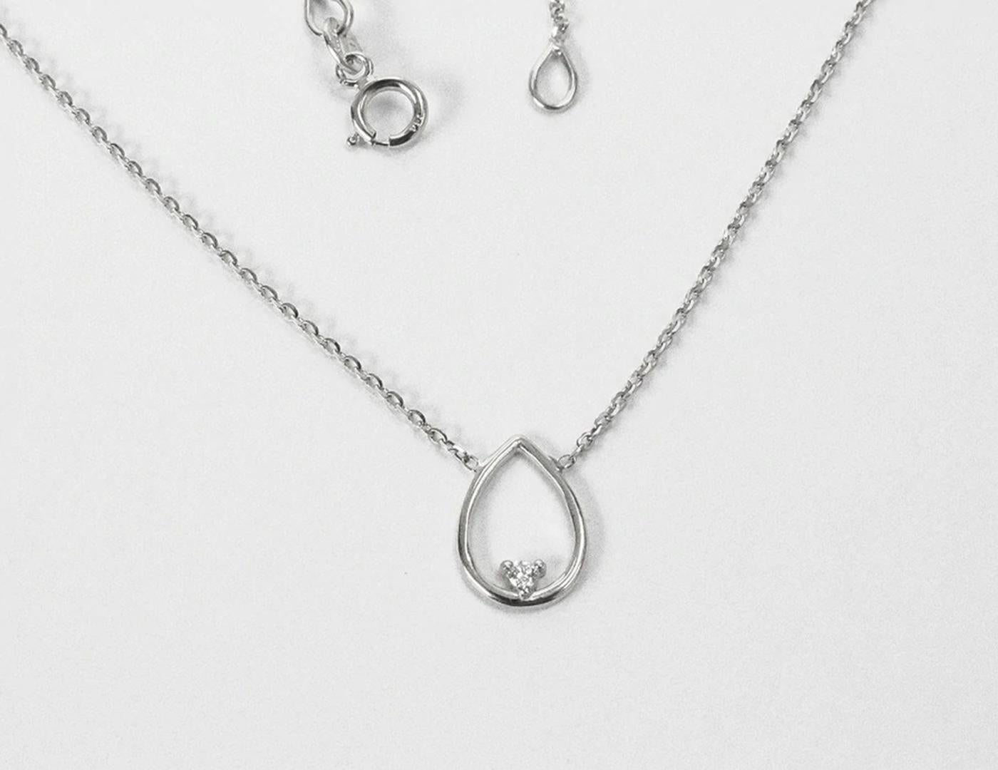 floating diamond solitaire necklace
