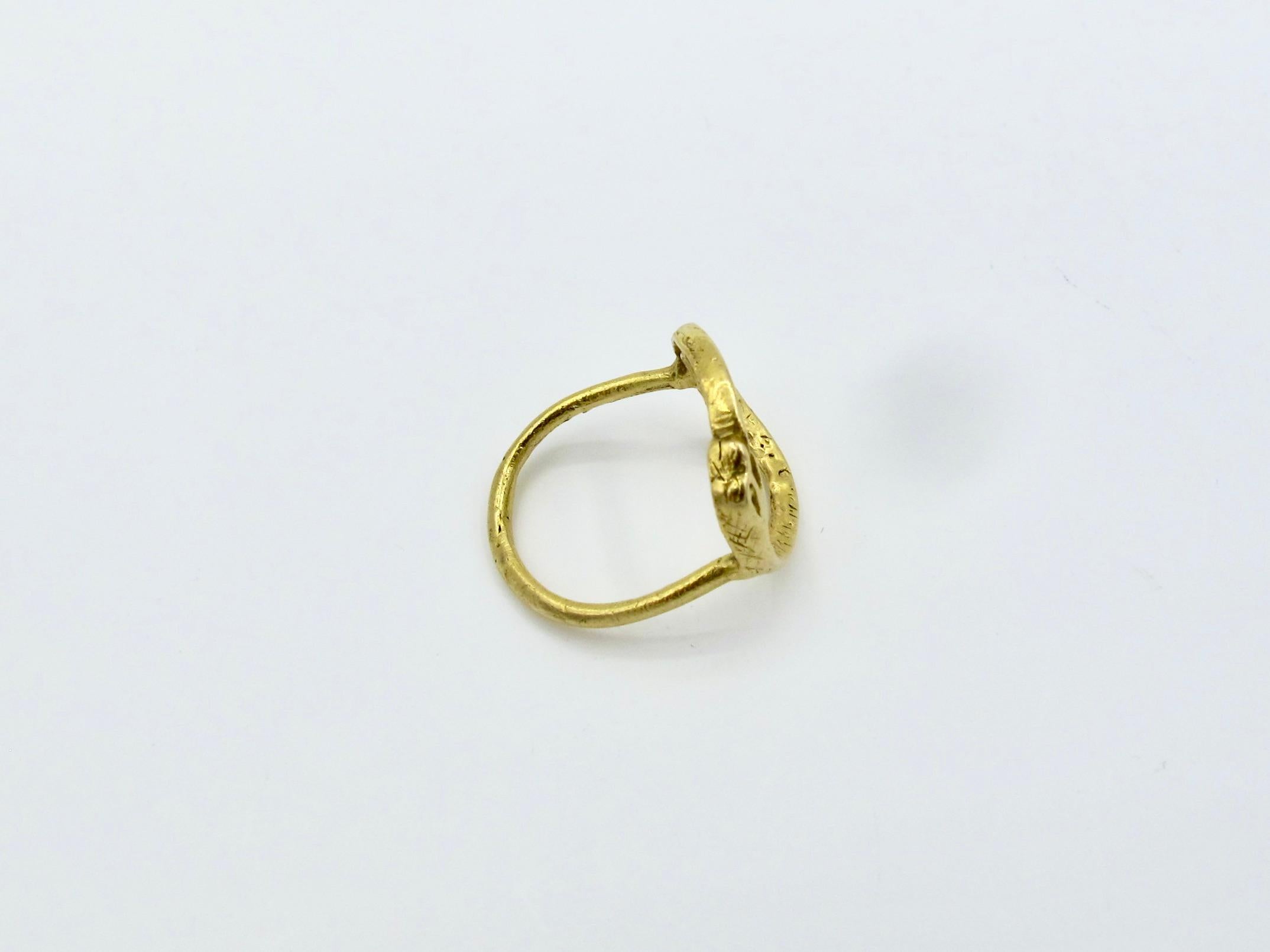 For Sale:  18k Gold Ouroboros Ring 3