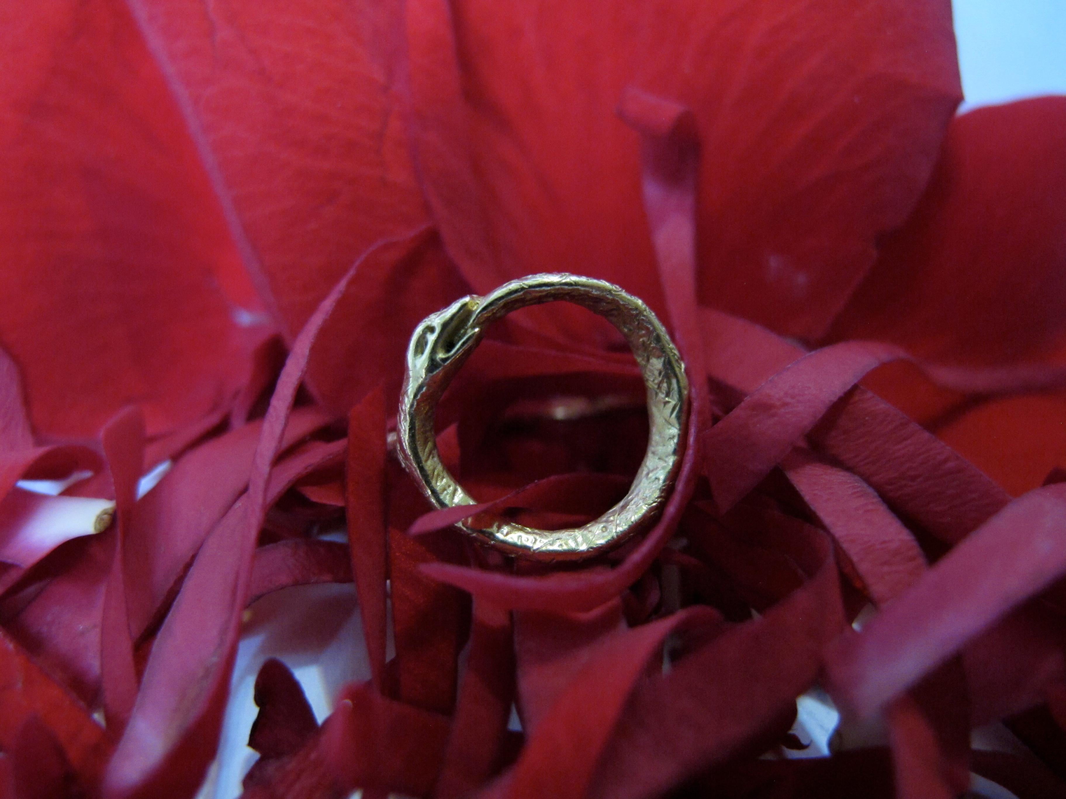 For Sale:  18k Gold Ouroboros Ring 4