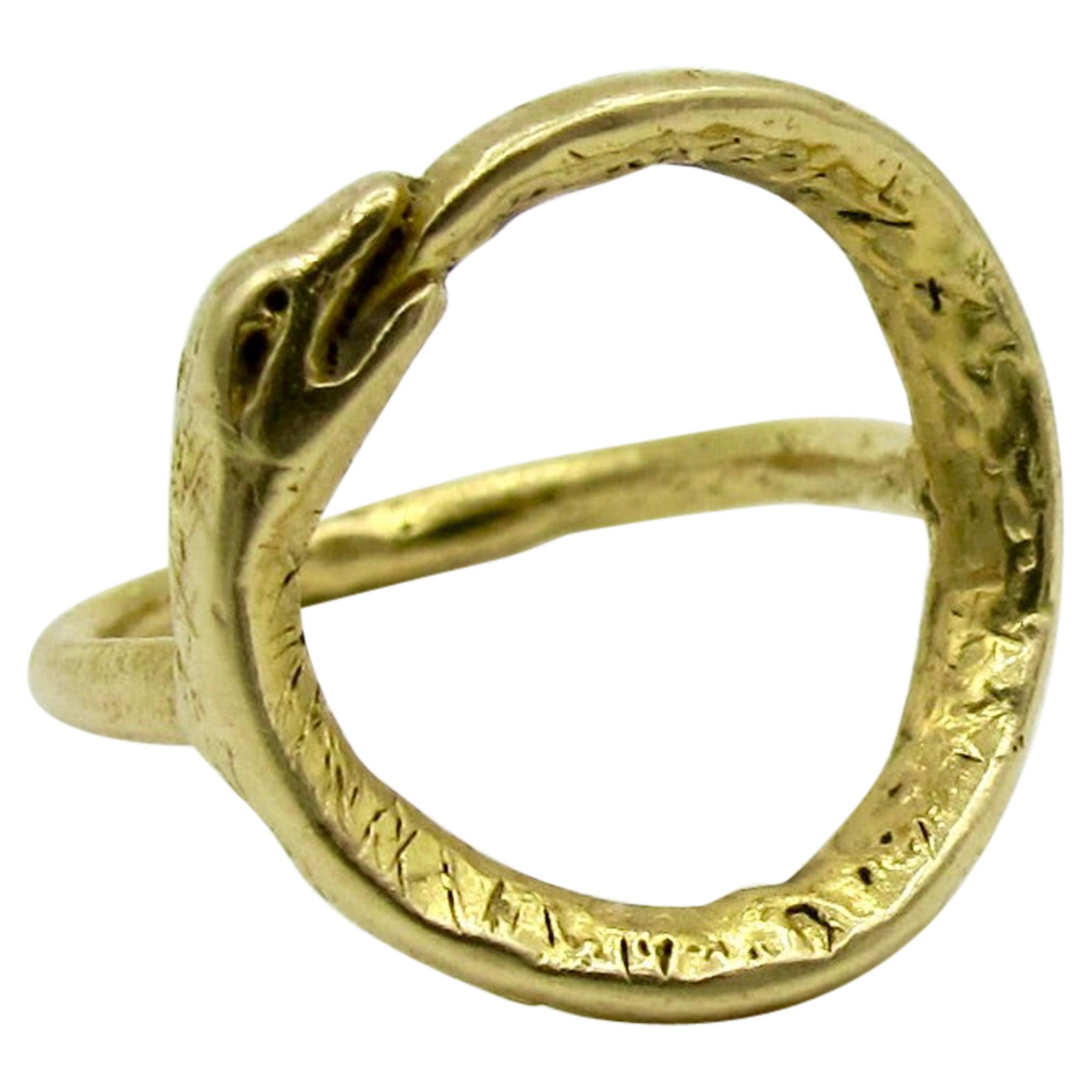 18k Gold Ouroboros Ring