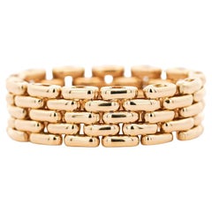 Anneau en or 18K à maillons ovales Taille 7