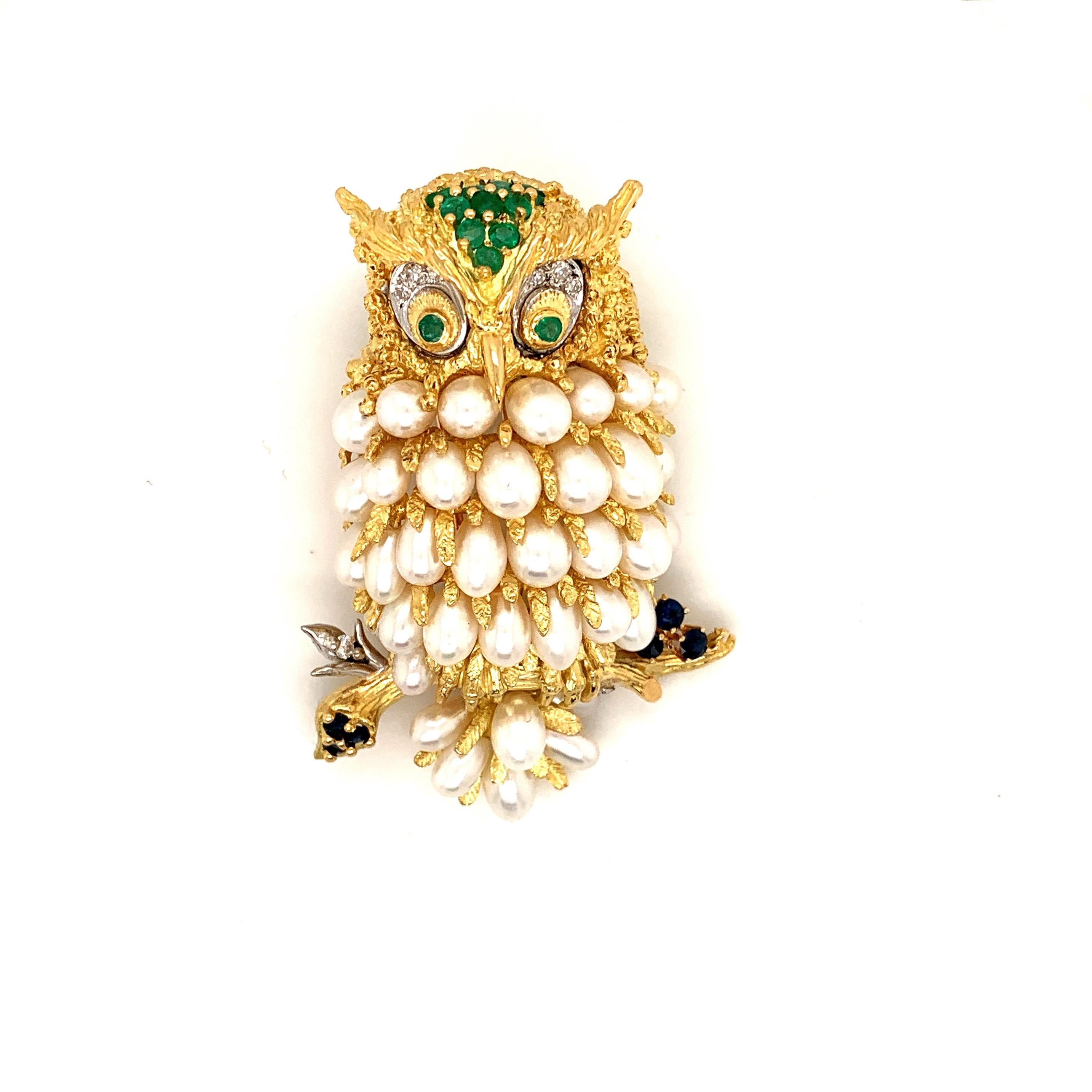 owl pins brooches