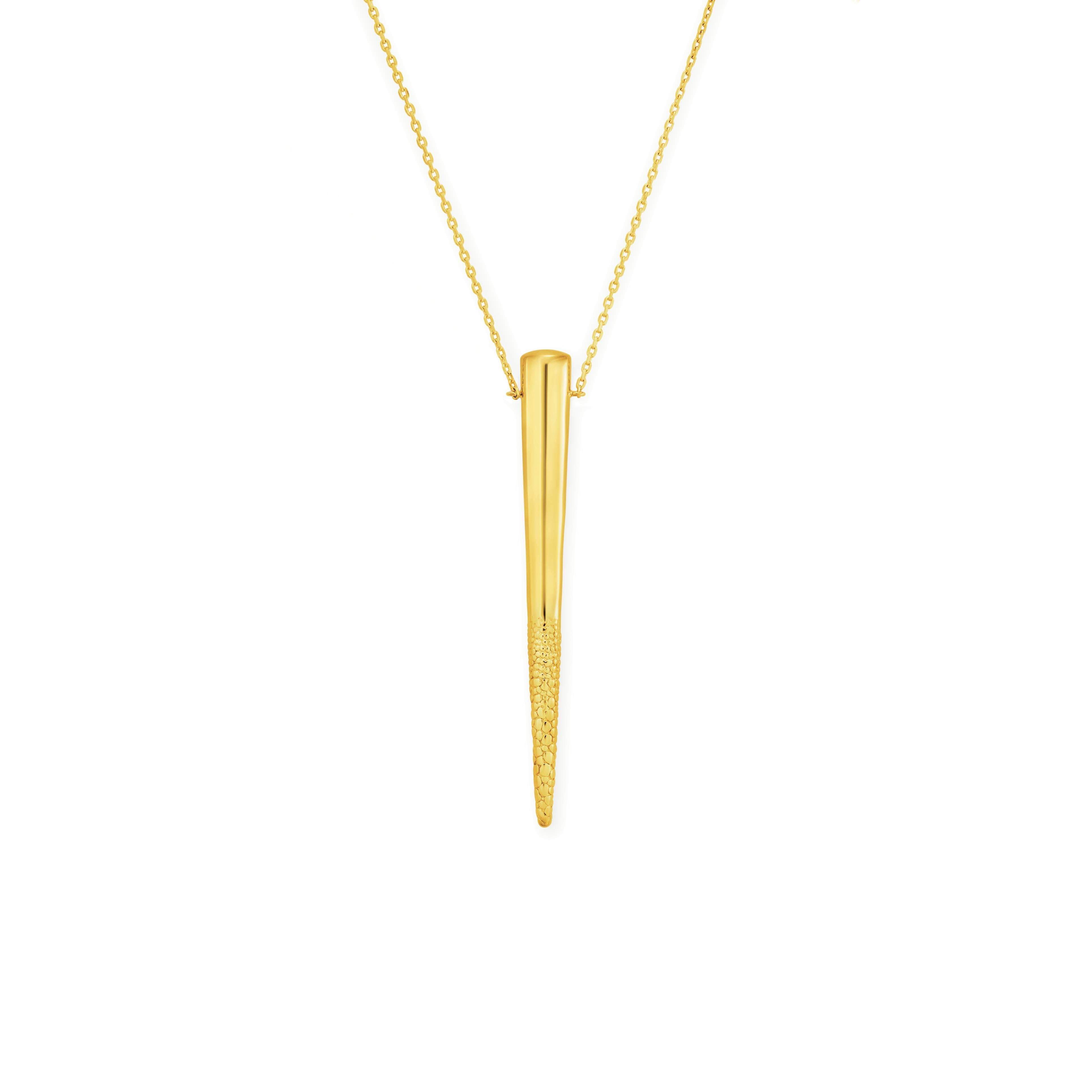 18K Gold Particle Necklace For Sale