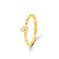 18k Gold Pear Shaped Diamond Ring Diamond Wedding Ring Pave Cluster Diamond Ring