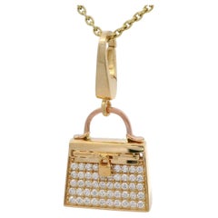 18k gold pendant "Kelly" bag
