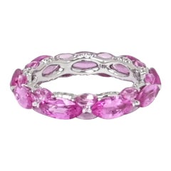 Eternity-Ring aus 18 Karat Gold mit rosa Saphiren von MOISEIKIN