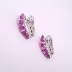 18K Gold Pink Sapphire Harmony Earrings by MOISEIKIN