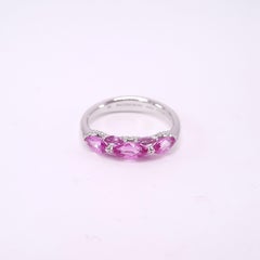 Anello Harmony con zaffiro rosa in oro 18K di MOISEIKIN