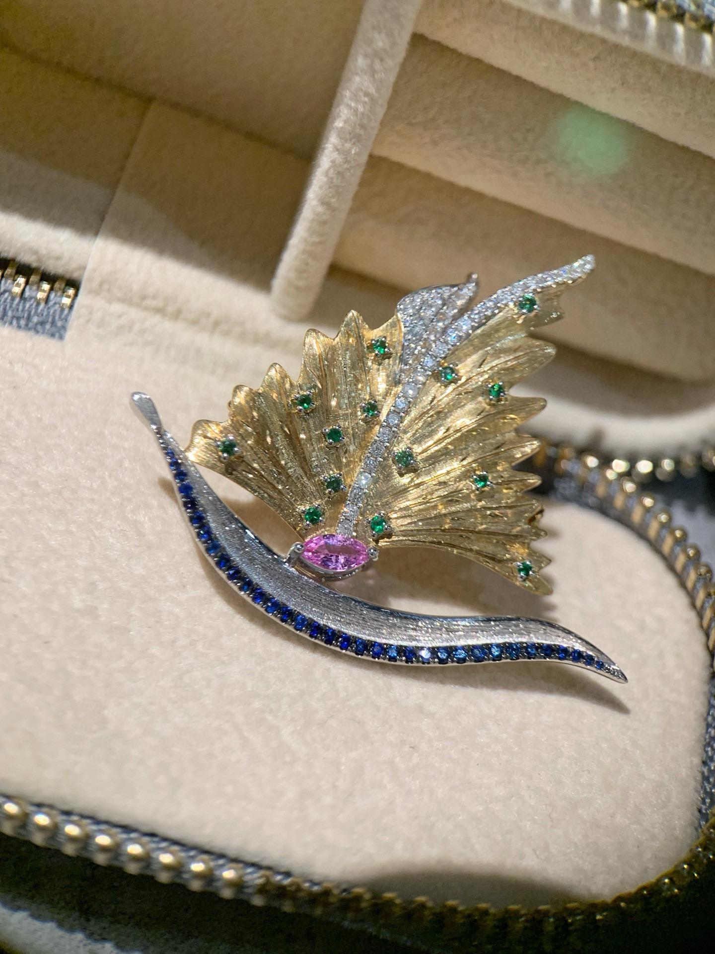 Broche/Colgante de diamantes 