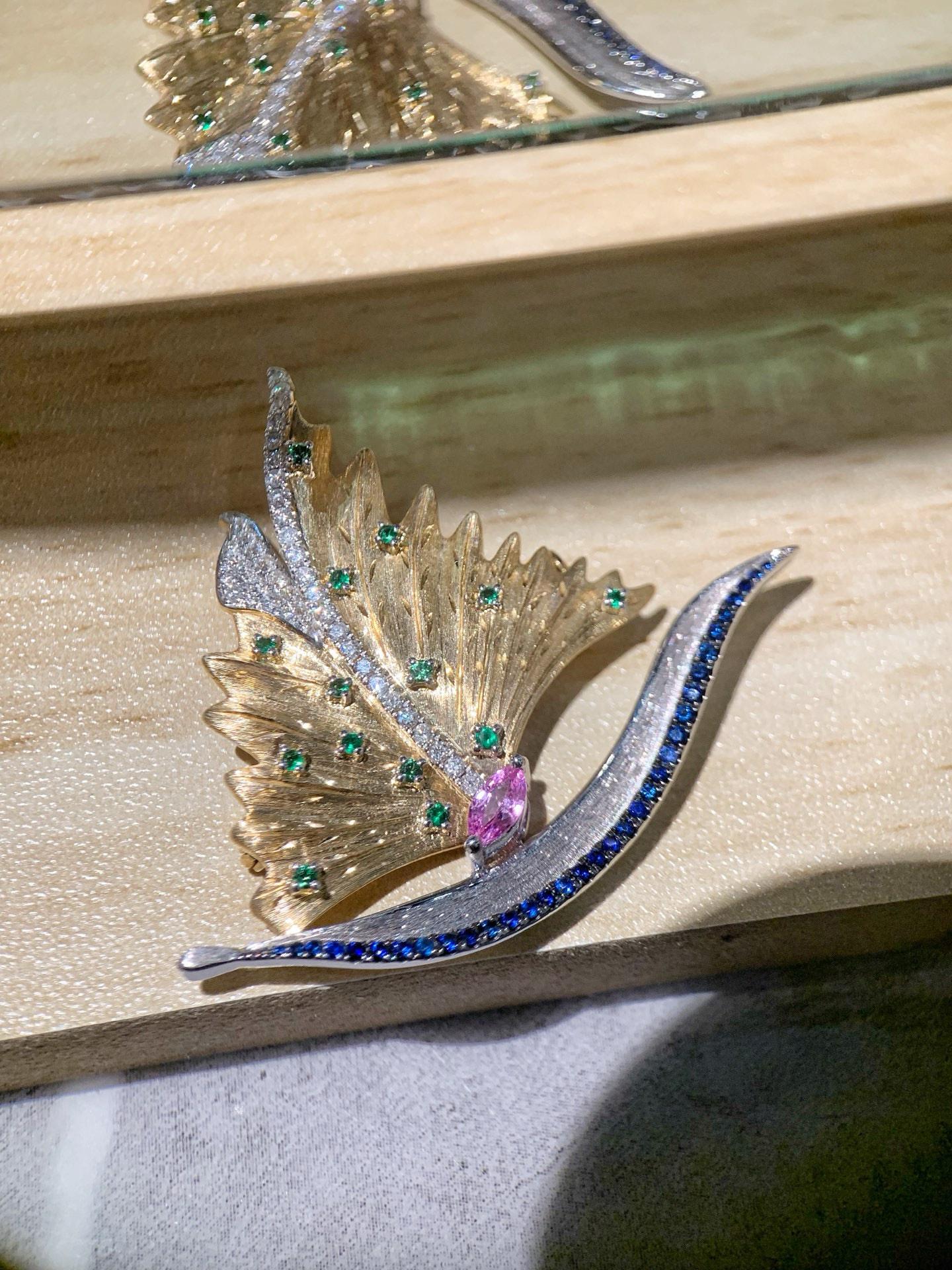 Broche/Colgante de diamantes 