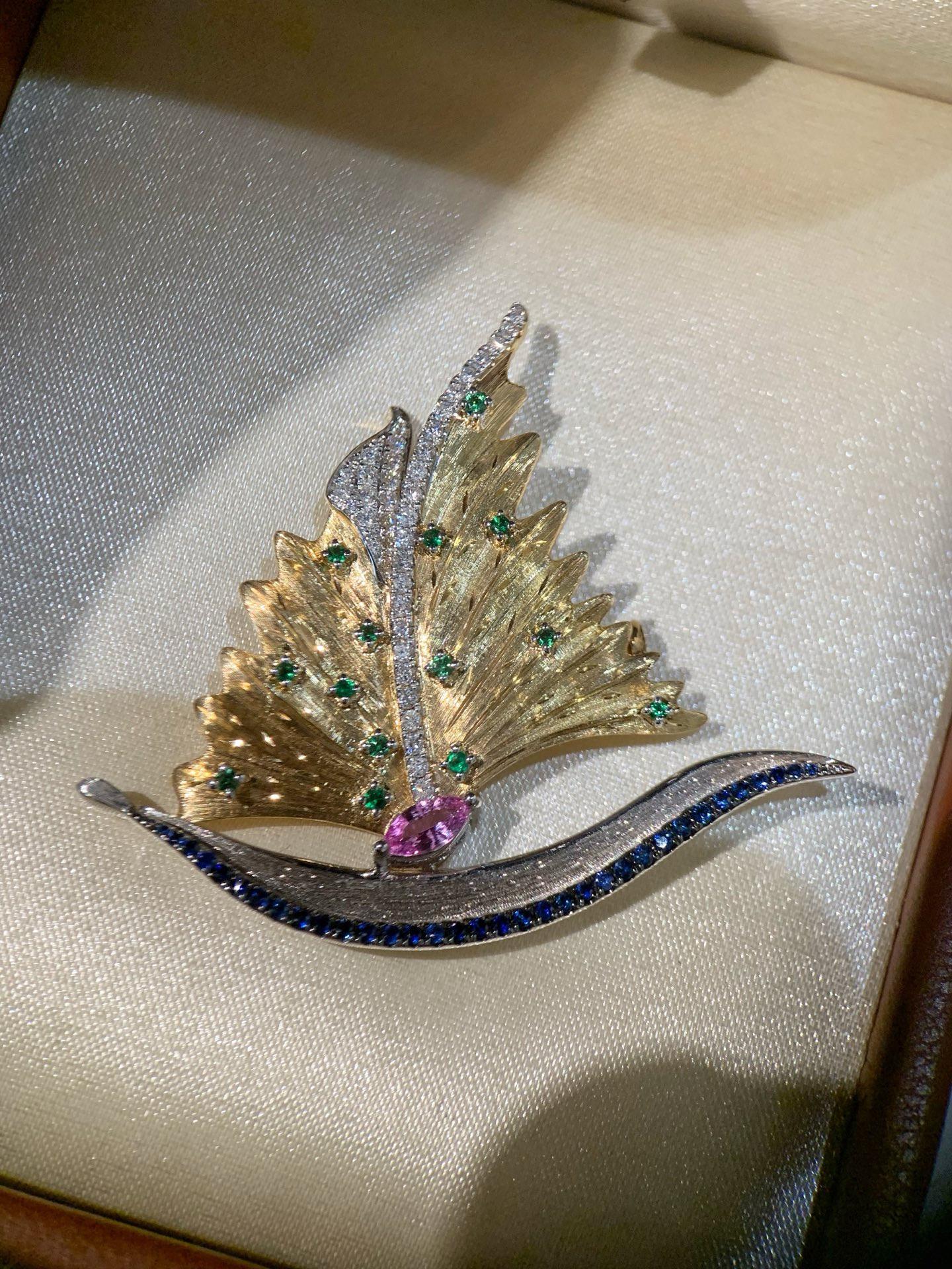 Femenino o masculino Broche/Colgante de diamantes 