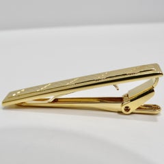 18K Gold Plated 1980s Tie Clip