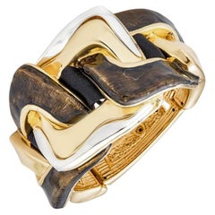 18K Gold Plated Bangle Style Bracelet
