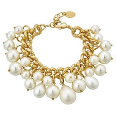 18K Gold Plated Baroque Pearl Bracelet