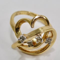 18K Gold Plated Crystal Bouquet Ring
