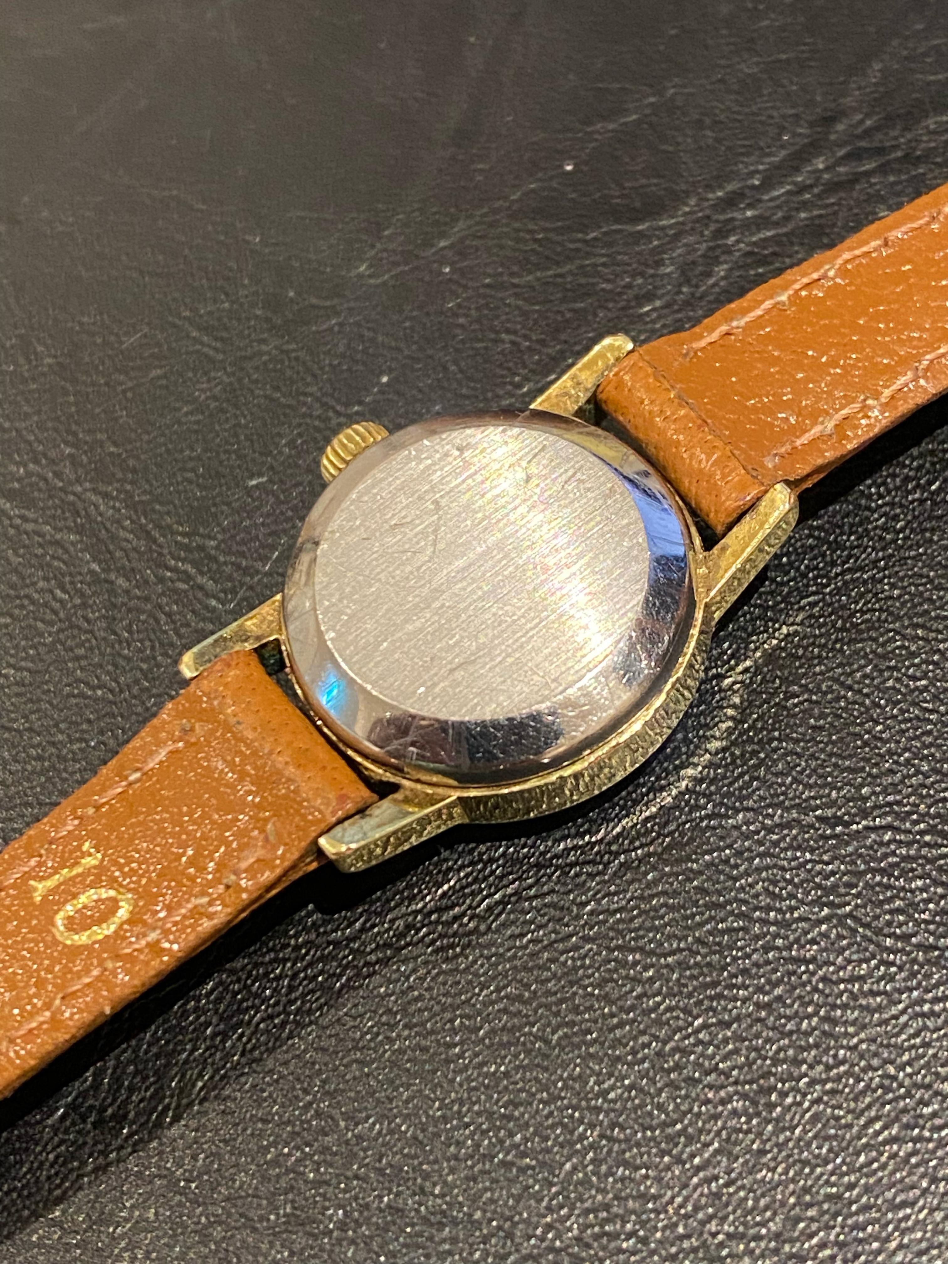 18K Gold-Plated S/Stahl Omega De Ville 19mm Vintage c1960's Damenuhr 4