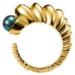 Plata de ley chapada en oro de 18k, anillo «Coralina» de Nathalie Edenburg