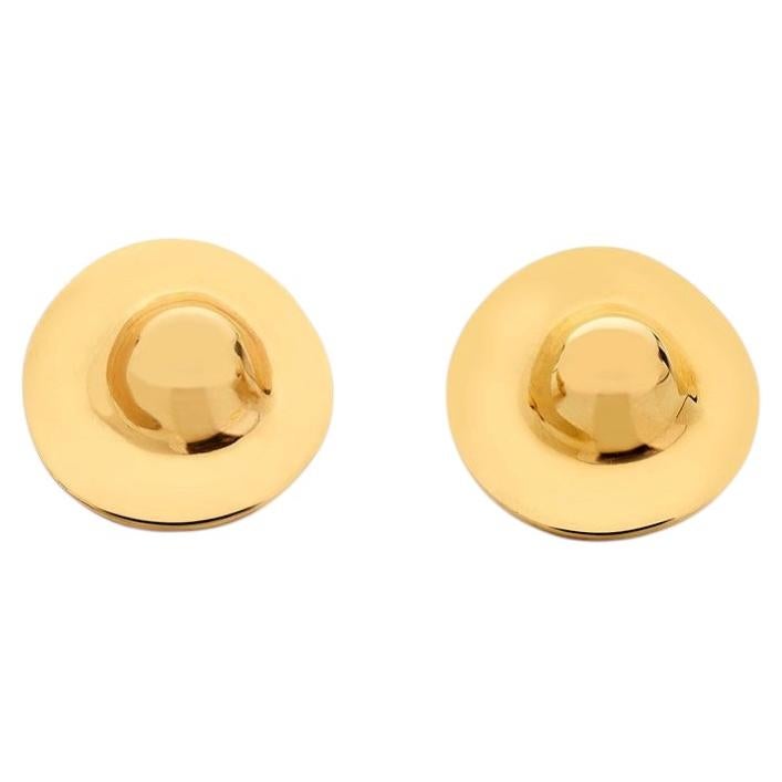 Argent sterling plaqué or 18 carats, boucles d'oreilles « Golden Nips » par Nathalie Edenburg
