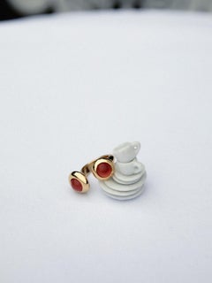 18k Gold plated Sterling Silver, Porcini Ring Carnelian by Nathalie Edenburg