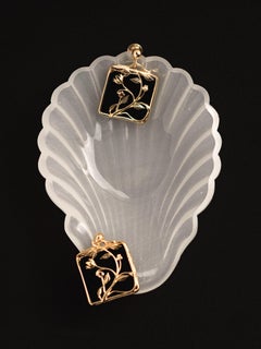 18k Gold Plated Sterling Silver, Vine Earrings by Nathalie Edenburg