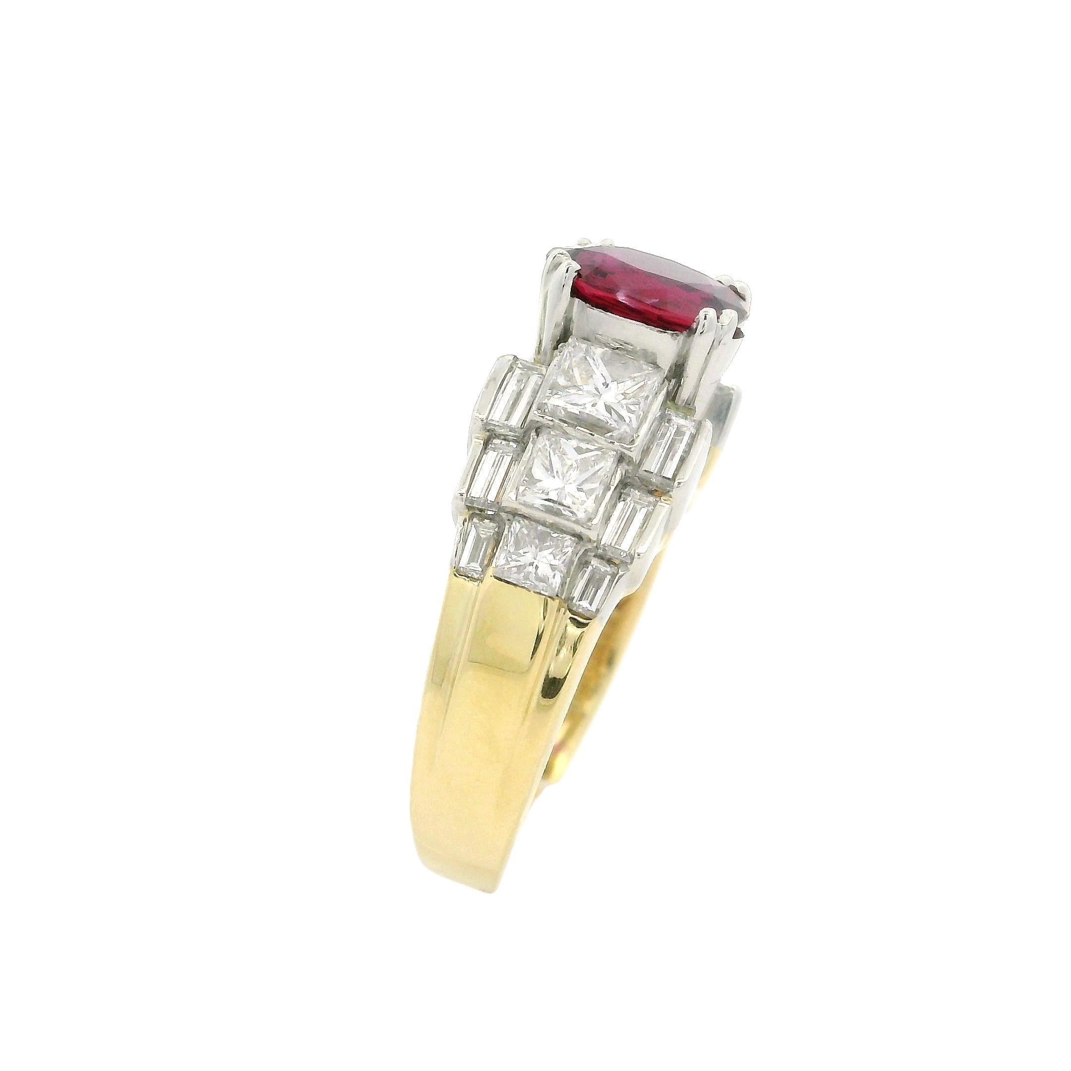 --Piedra(s):--
(1) Rubí auténtico natural - talla oval - engastado - color rosáceo vivo - sin calor - inclusiones naturales - 1,26 ct (exacto - certificado y sellado)
** Ver detalles de certificación a continuación para obtener información completa