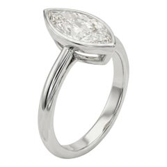 18K Gold-Platinum Cocktail Ring with 5.46 Ct. Round and GIA Marquis Diamonds