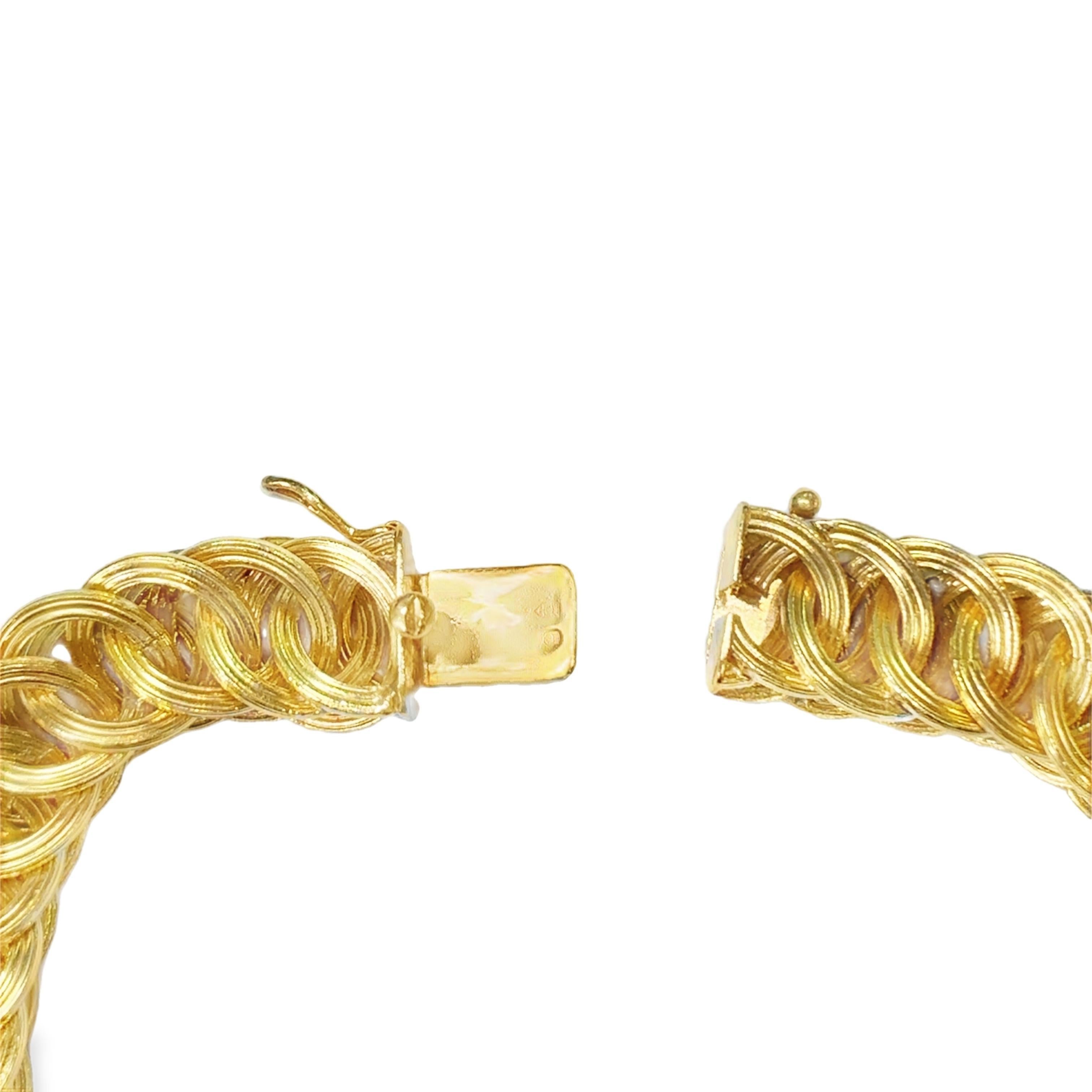 Collier à longue chaîne rétro en or 18K Bon état - En vente à New York, NY