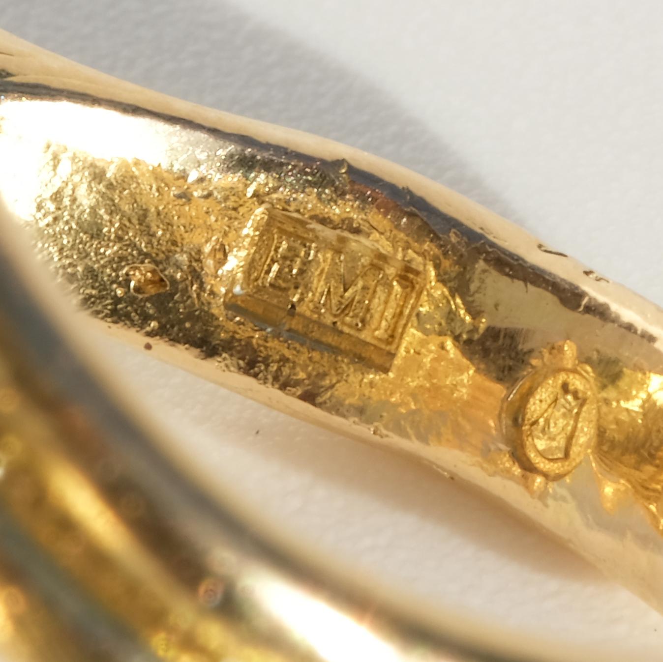 18 Karat Goldring von Goldmeister Etsuko Minova, hergestellt 1996 im Angebot 5