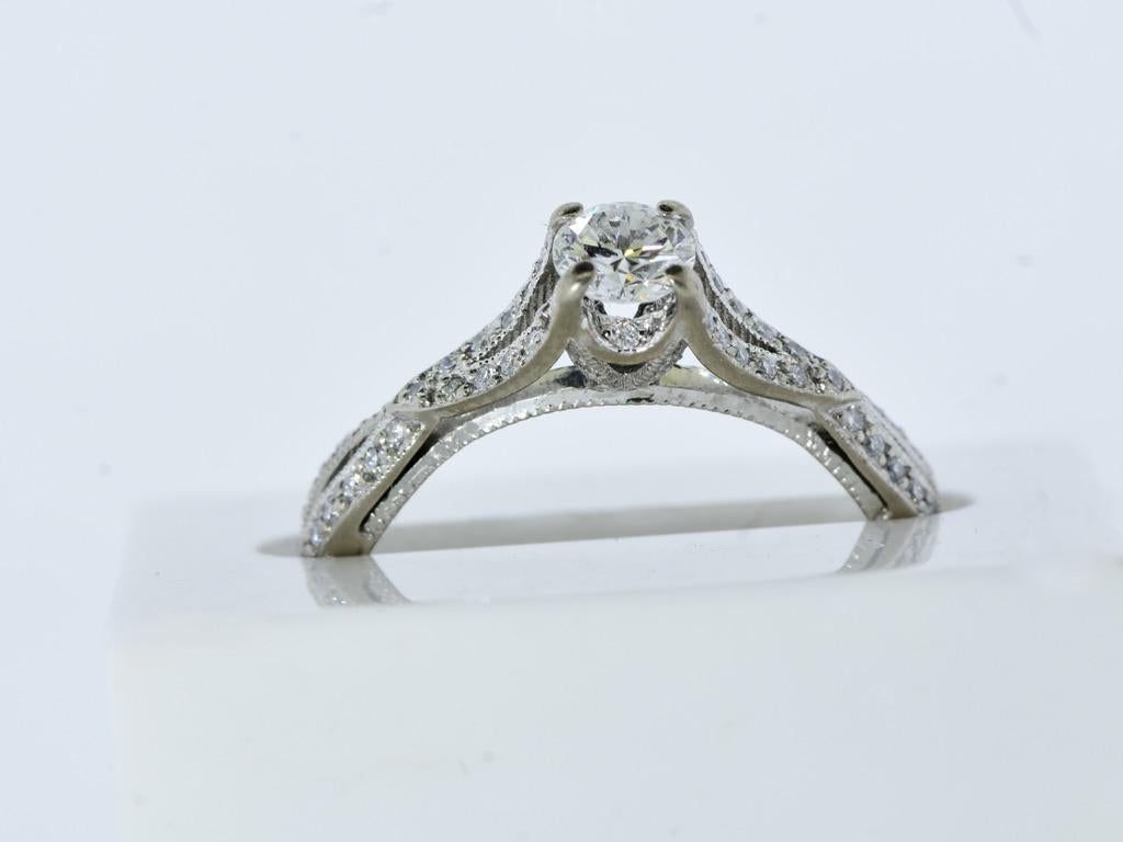 18K Gold Ring by Tacori with 0.66 cts. of Fine Diamonds. For Sale 4