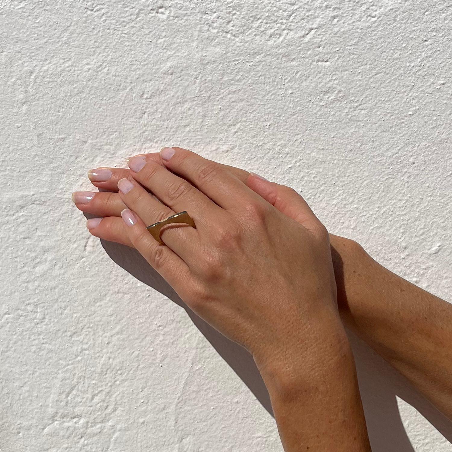 18K Gold Ring by Theresia Hvorslev For Sale 3